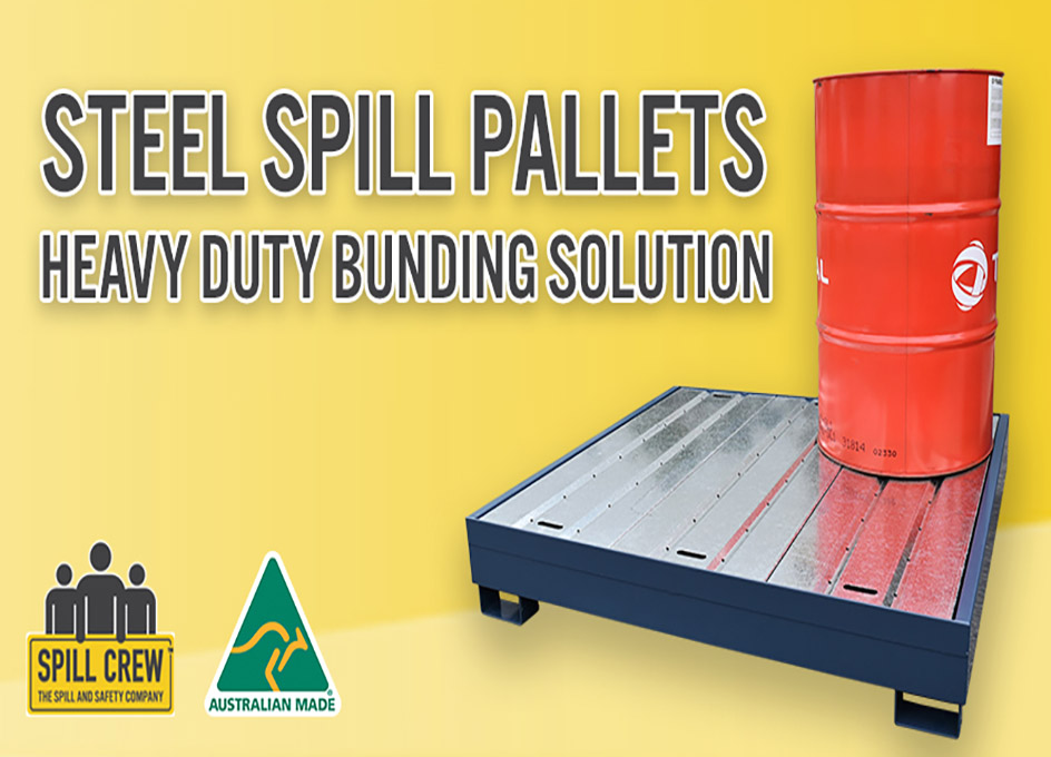 Powder-Coated Steel Spill Pallets – The Ultimate Heavy Duty Drum & IBC Bunding Solution