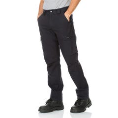 Workit Cotton Canvas Modern Fit Cargo Pants - Navy