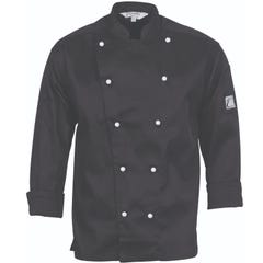 DNC Three Way Air Flow Chef Jacket - Long Sleeve - Black