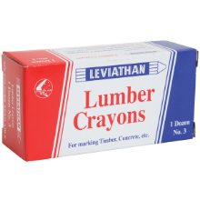 Dymark Leviathan No3 Crayon White (Qty x 12)
