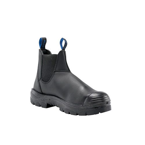 Black steel blue boots discount