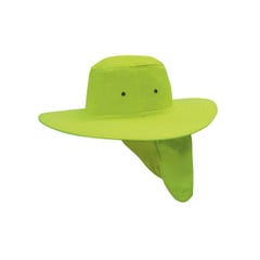 Headwear Stockists Canvas Sun Hat - Fluro Green