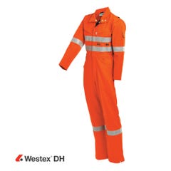 Workit FR PPE2 WESTEX DH Inherent 220gsm Vented Taped Coverall - Orange