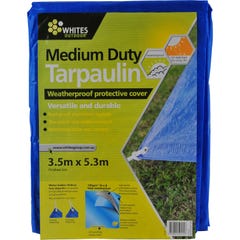 Whites Medium Duty Tarpaulin 3.5 x 5.3m