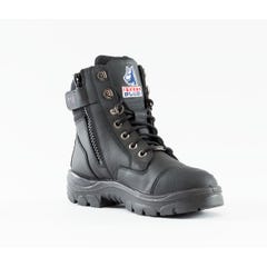 Steel Blue Southern Cross Zip Scuff Ladies Boot - Black