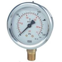 WIKA Type 213.53 pressure gauges Liquid Filled 63mm 0-250 Bar 