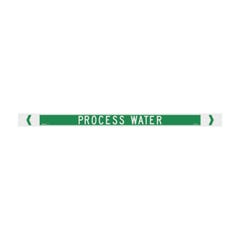 Brady Pipemarker - Process Water, 31mm x 475mm (Qty x 10)