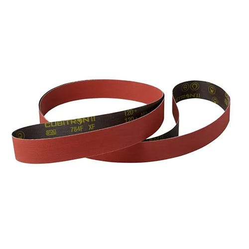 25-Pack VSM Aluminum Oxide Performance Cloth Belt KK752X 2 Inch x 15-1/2 Inch 180 Grit X-Weight Backing 