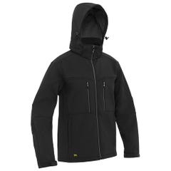 Bisley BJ6570 Flx & Move Hooded Soft Shell Jacket - Black