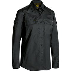 Bisley Womens X Airflow Ripstop Shirt - Black