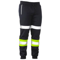 Bisley BPK6202T Taped Biomotion Track Pants - Yellow / Navy