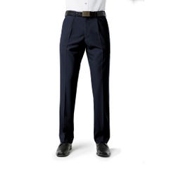 Biz Collection BS29110 Mens Classic Pleat Front Pant - Navy