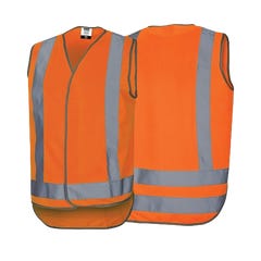 TRU CWRX192 Workwear Safety Vest – Day / Night Use - Orange
