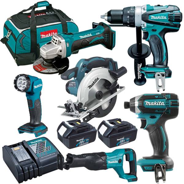 Makita 18V Mobile 6 Piece Combo Kit