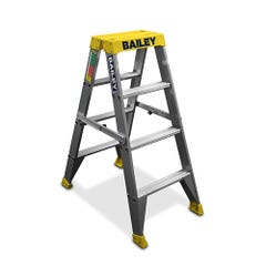 Bailey Pro Aluminium Double Sided Big Top 4 Step Ladder 150kg