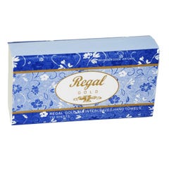 Regal Gold Tad Interleaved Hand Towel 22.5cm x 13.5cm 150 Sheet  (Qty x 16)