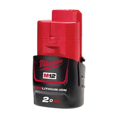 Milwaukee M12B2 M12™ REDLITHIUM™-ION 2.0AH Comact Battery