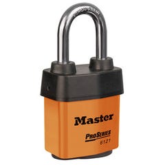 Master Lock  Weather Tough High Security Padlock 54mm Wide Body Orange – 8mm x 29mm Boron Shackle