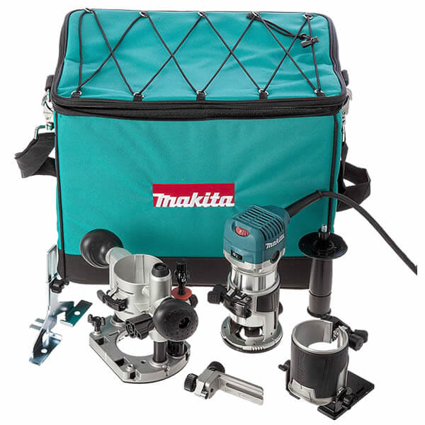 Makita 240V 6.35mm 1 4 Trimmer Kit 710W