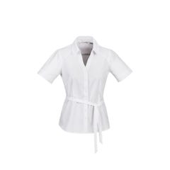 Biz Collection Ladies Berlin Y-Line Shirt - White