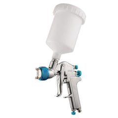 ITM Air Spray Gun Gravity Feed, Professional, 1.4mm & 2.0mm Nozzles, 600Ml Plastic Pot