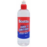 Scotts Hand Sanitiser Squirt Top 62% Alcohol 500ml