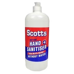 Scotts Hand Sanitiser Squirt Top 62% Alcohol 1000ml